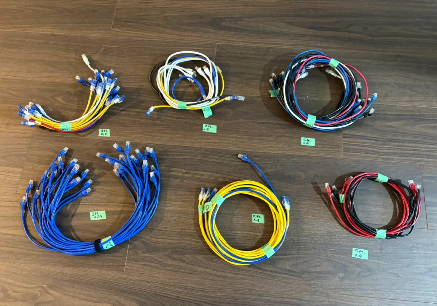FCFS Mixed Lot of Ethernet Cables