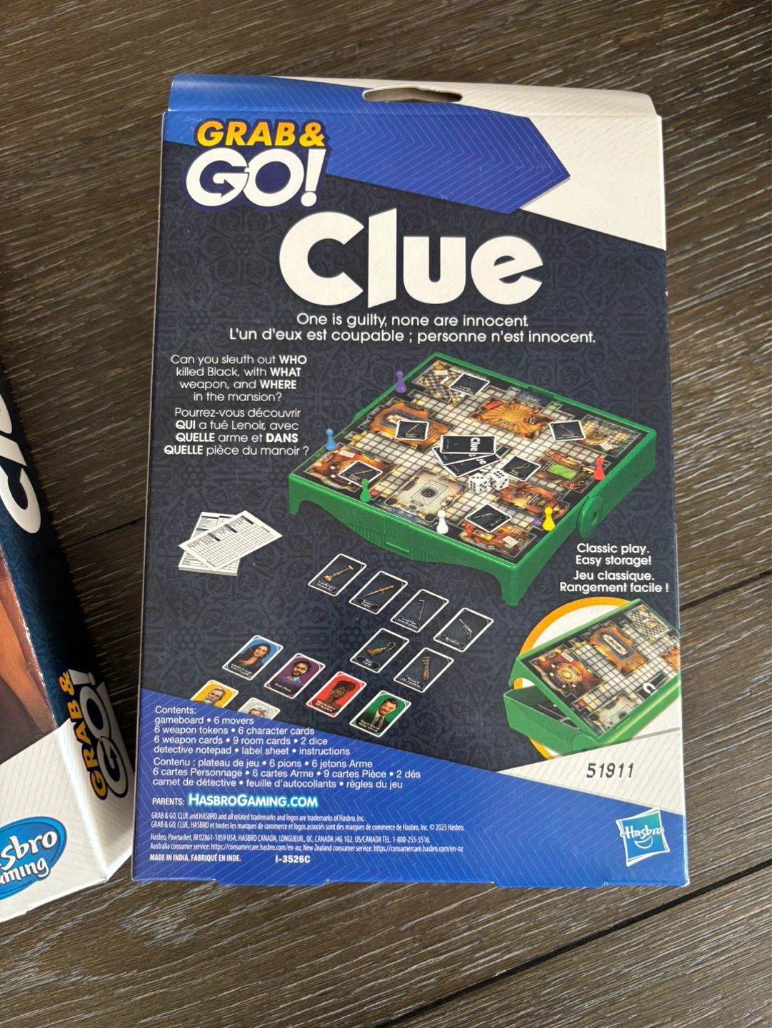 Clue Grab & Go! Board Game - photo 3