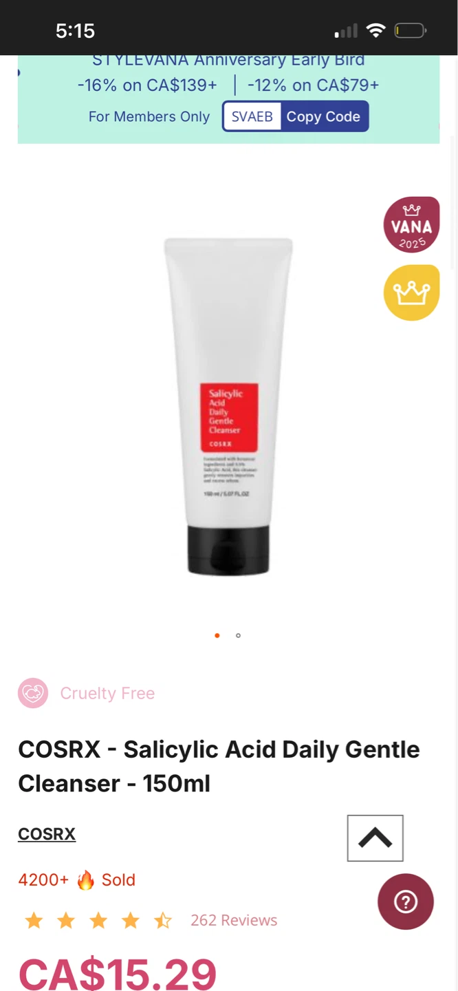 COSRX Salicylic Acid Daily Gentle Cleanser - 150ml - photo 2