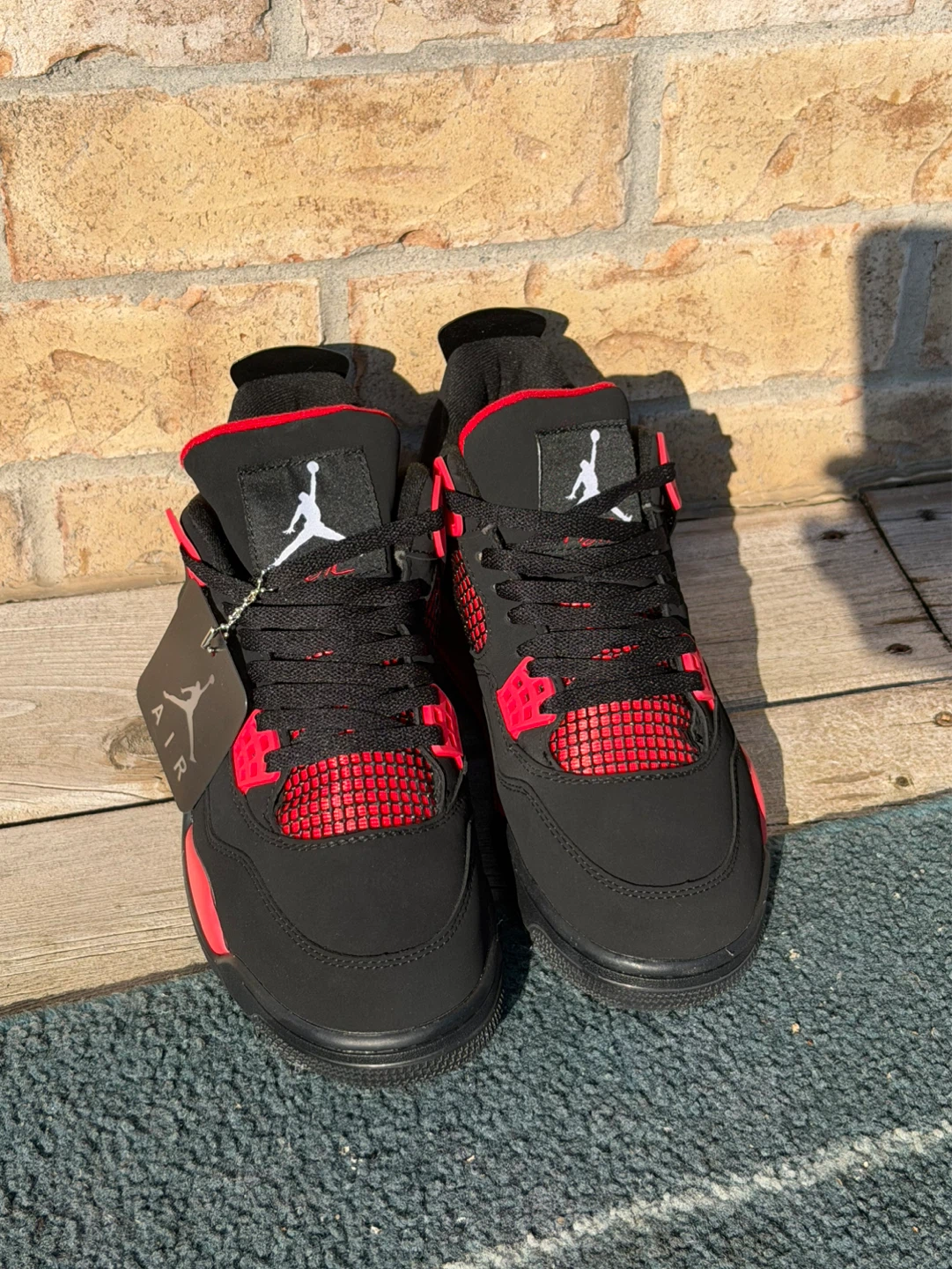 Air Jordan 4 Retro Black Red - photo 3
