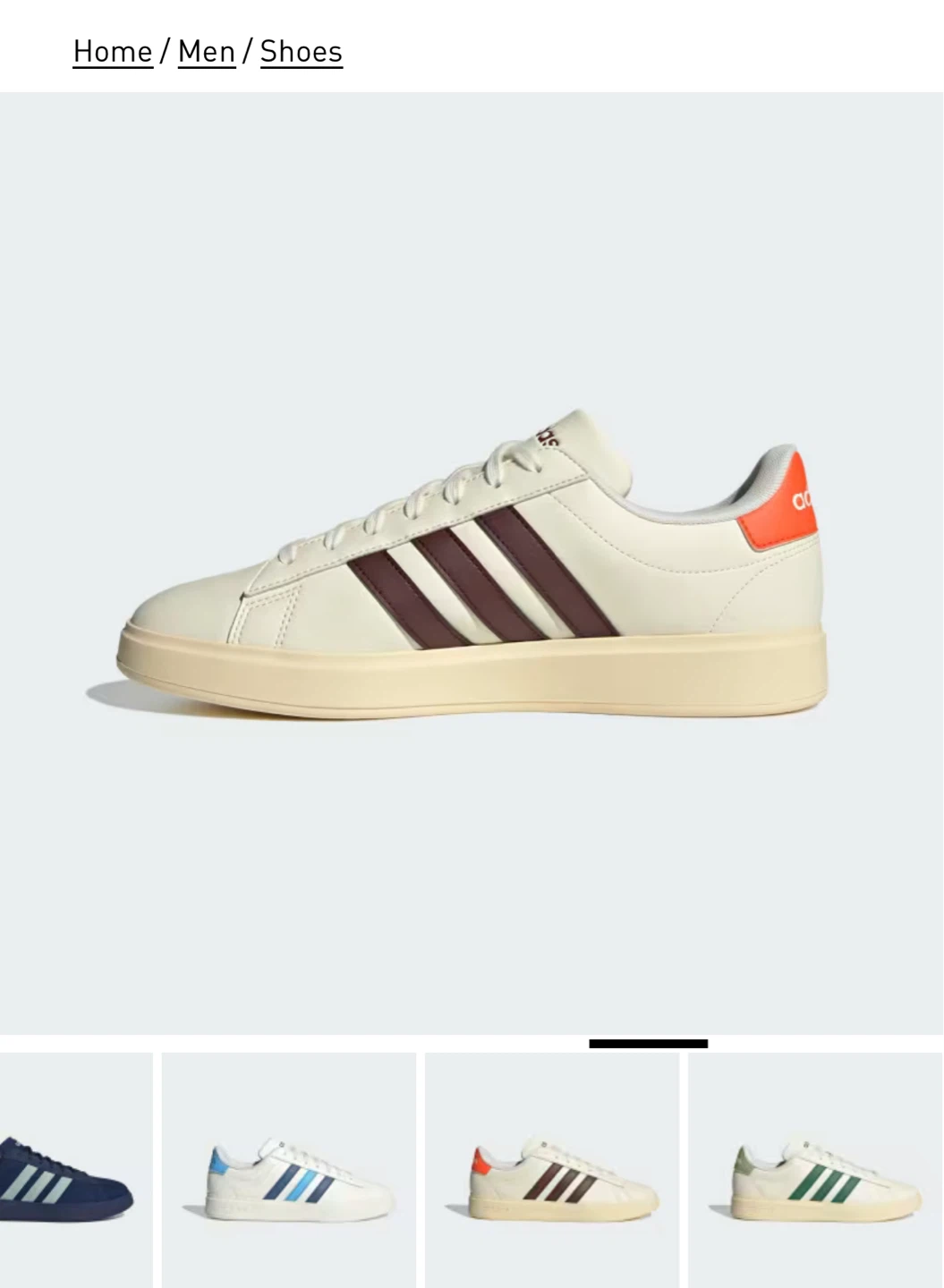 Adidas Grand Court 2.0 Shoes - Off White/Burgundy - photo 3