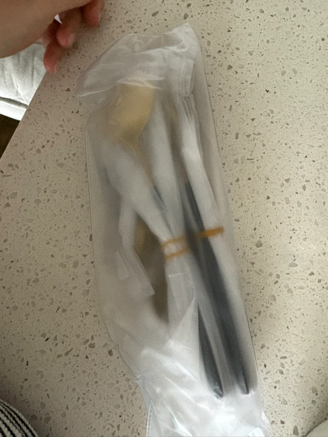 Gold and Black Cutlery Set - 30 Pieces / 6 Sets - photo 4