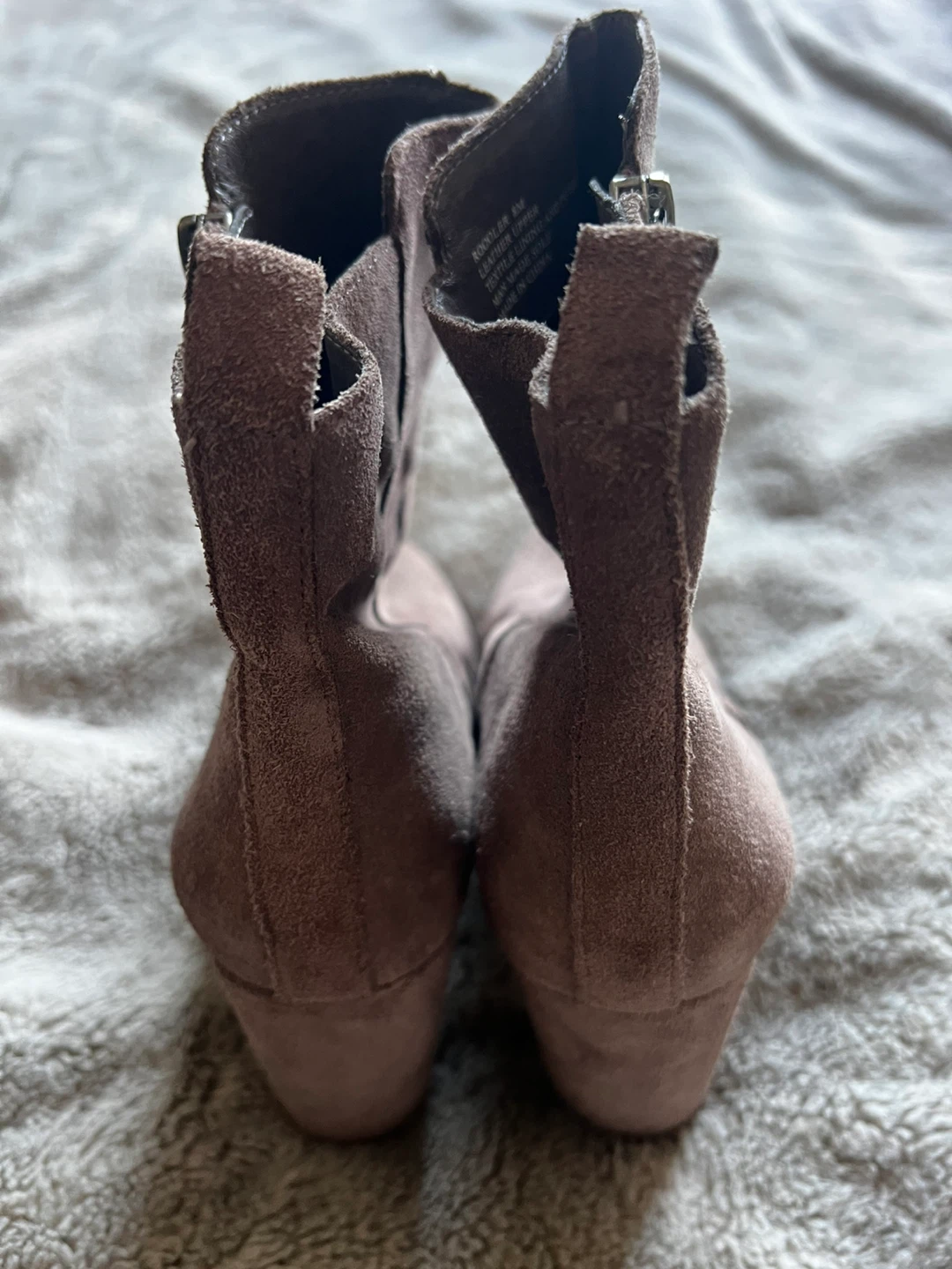 Taupe Suede Ankle Boots - photo 4
