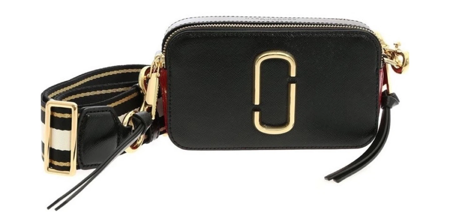 Marc Jacobs Snapshot Camera Bag - Black/Burgundy/Red