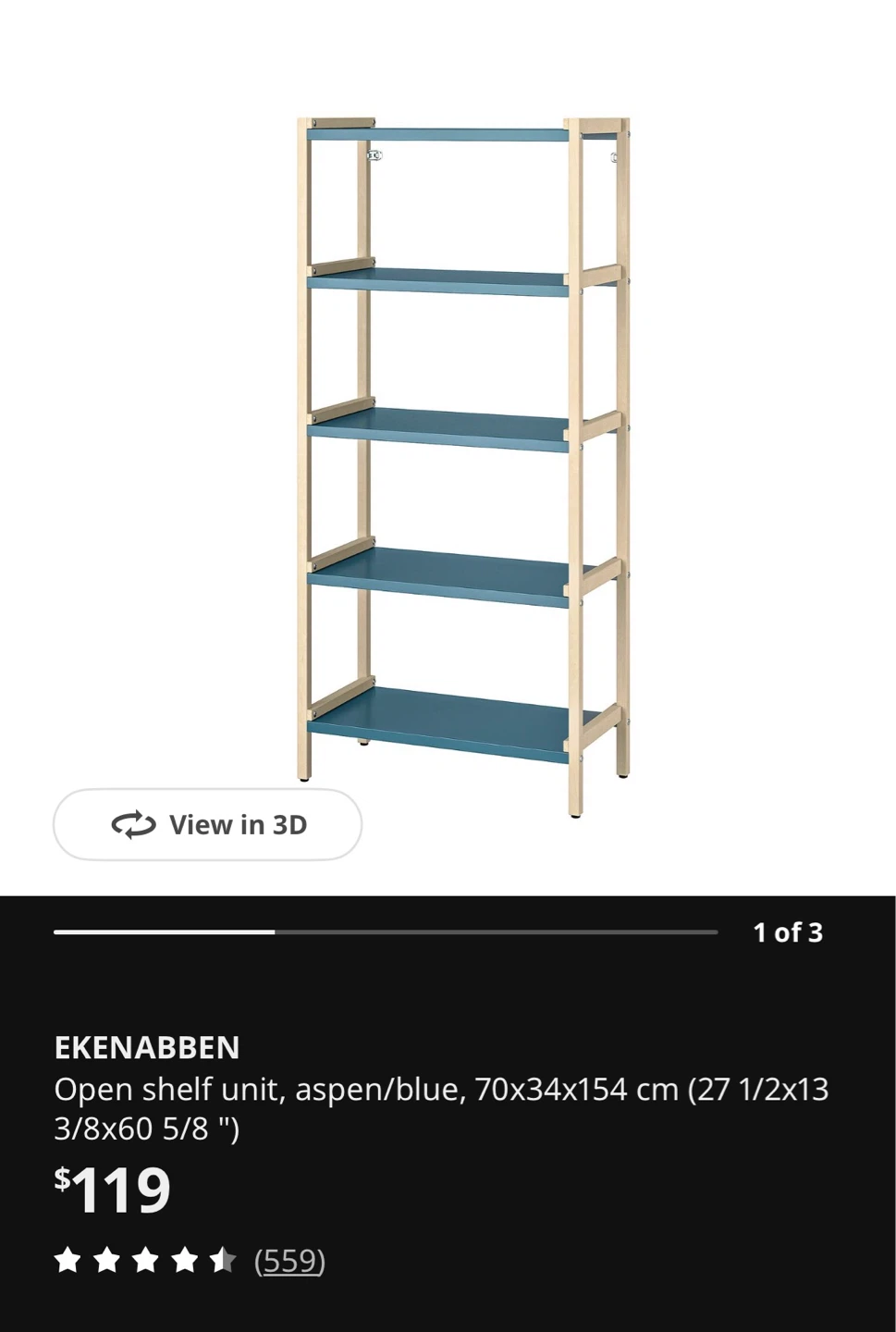 IKEA EKENABBEN Shelf – Like New