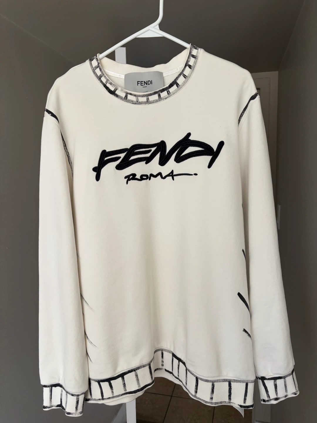 Fendi Roma Jersey Sweatshirt Size L-XL