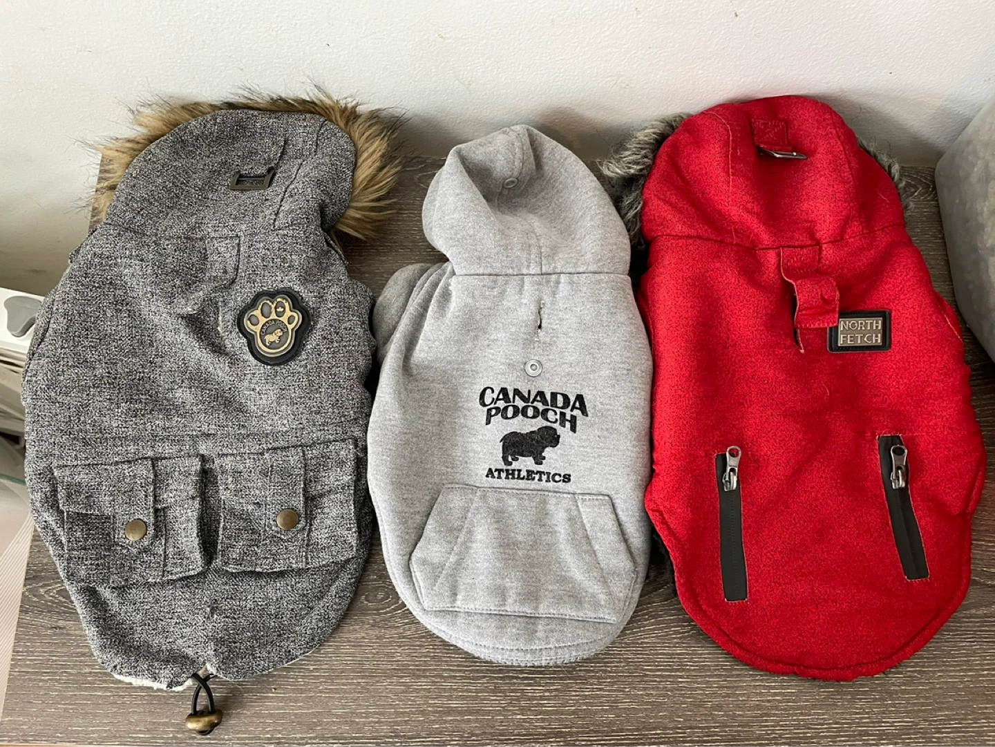 10” XS Dog Winter Coats Lot