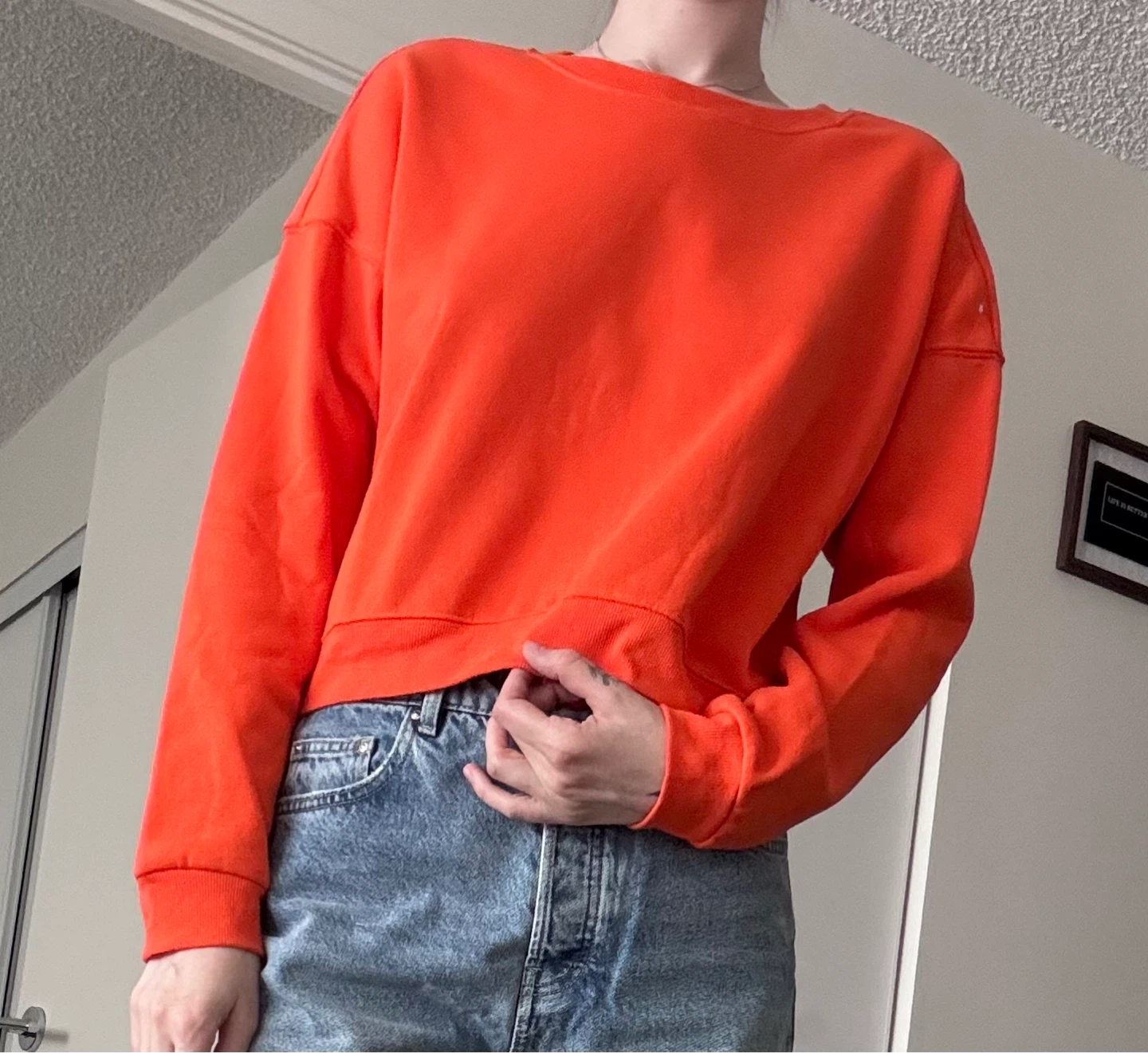 Orange Crewneck Sweatshirt - photo 3