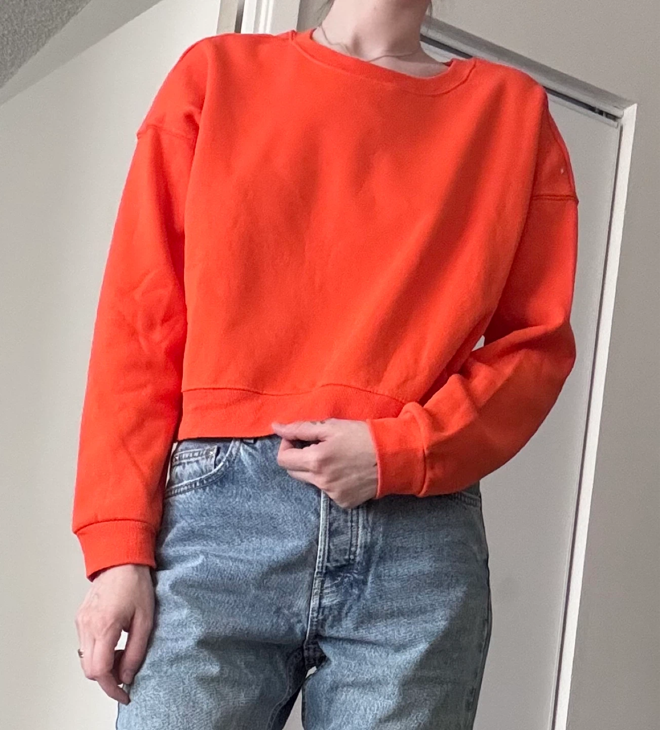 Orange Crewneck Sweatshirt - photo 5