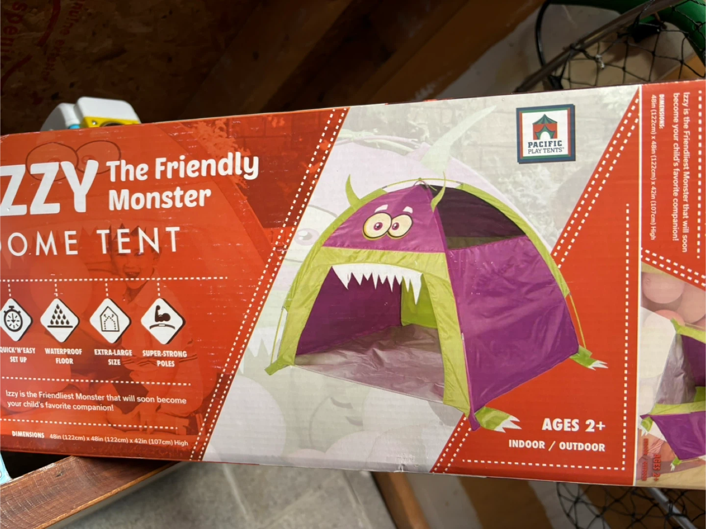 Pacific Play Tents Izzy The Friendly Monster Play Tent