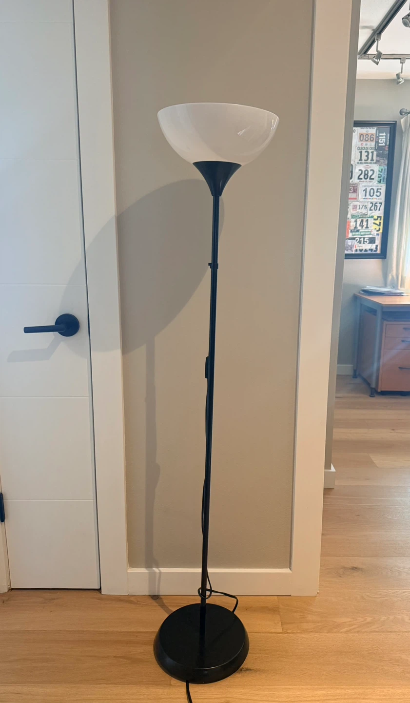 IKEA Floor Lamp – Black/White