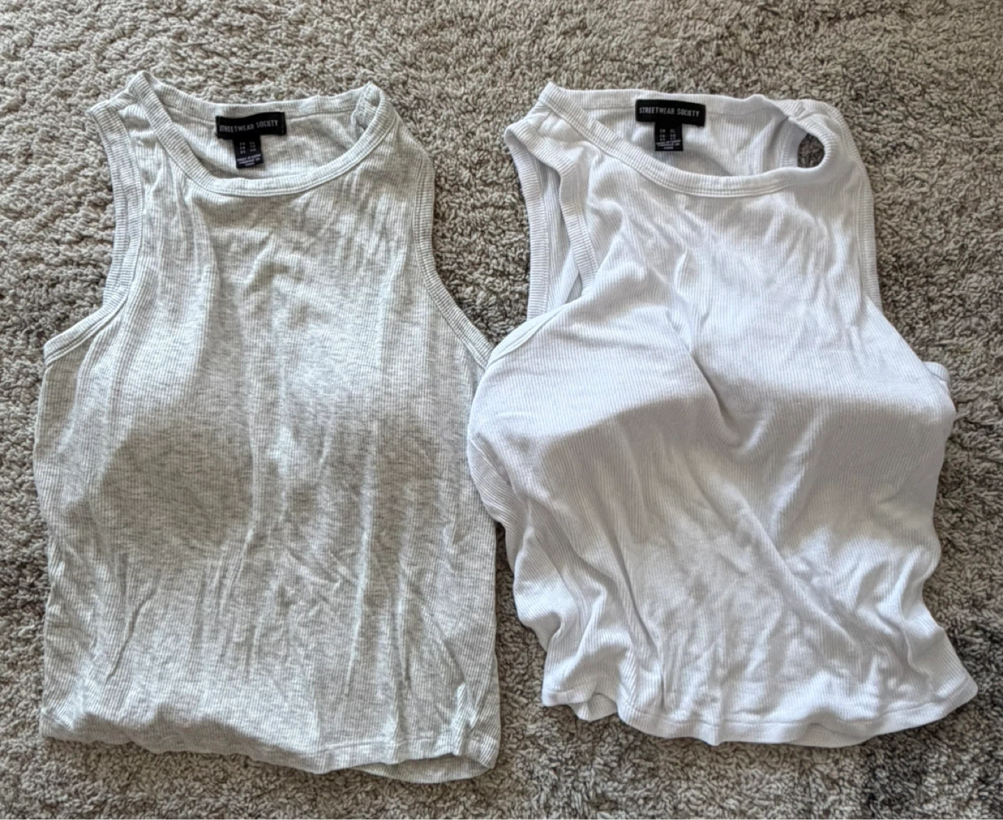 Streetwear Society Ribbed Tank Tops - Set of 2