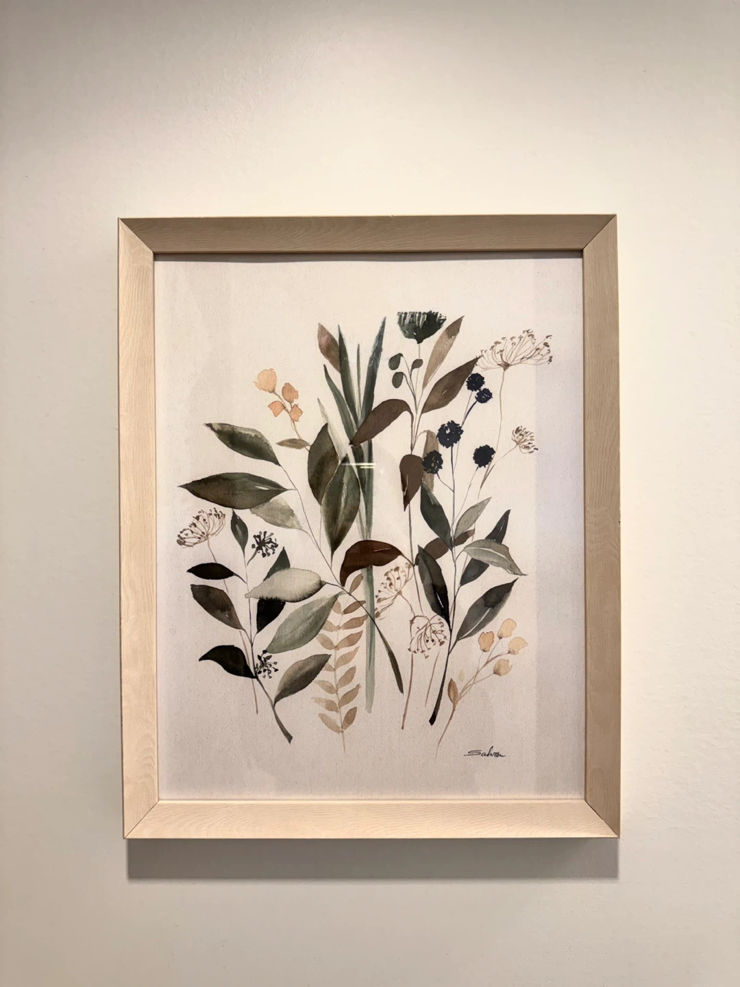 Set of 2 Framed Botanical Prints