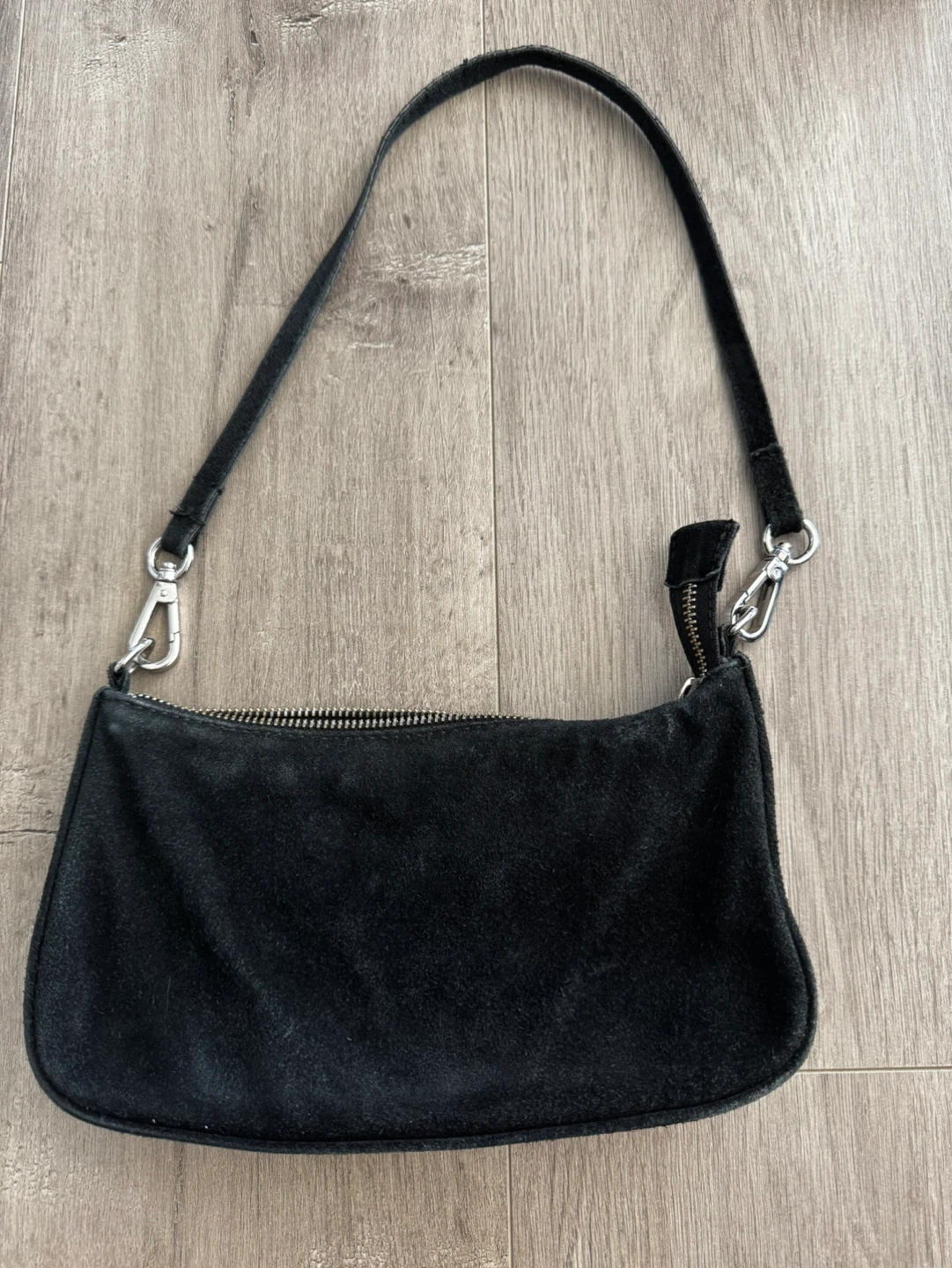 Black Suede Shoulder Bag By Brandy Melville - photo 2