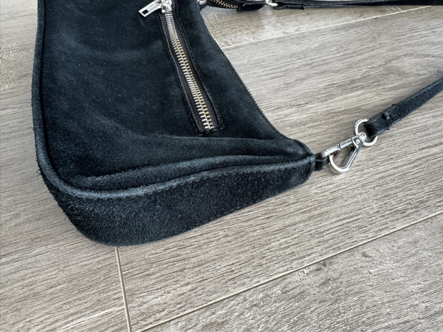 Black Suede Shoulder Bag By Brandy Melville - photo 3
