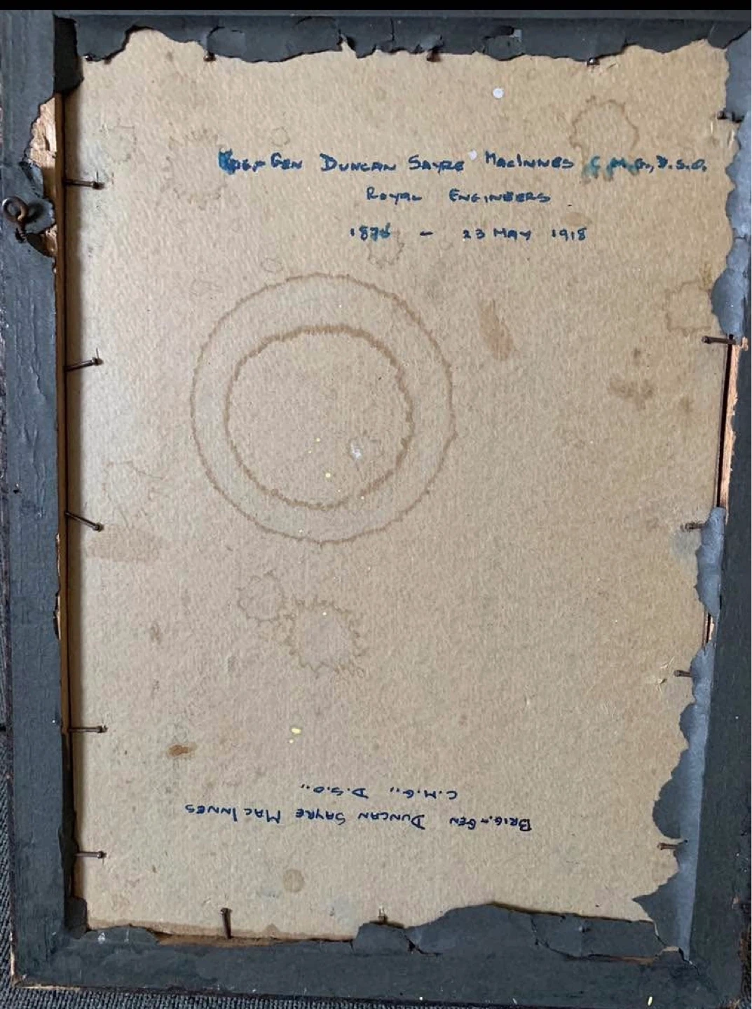 Framed Portrait of Brigadier-General Duncan Sayre MacInnes - photo 2