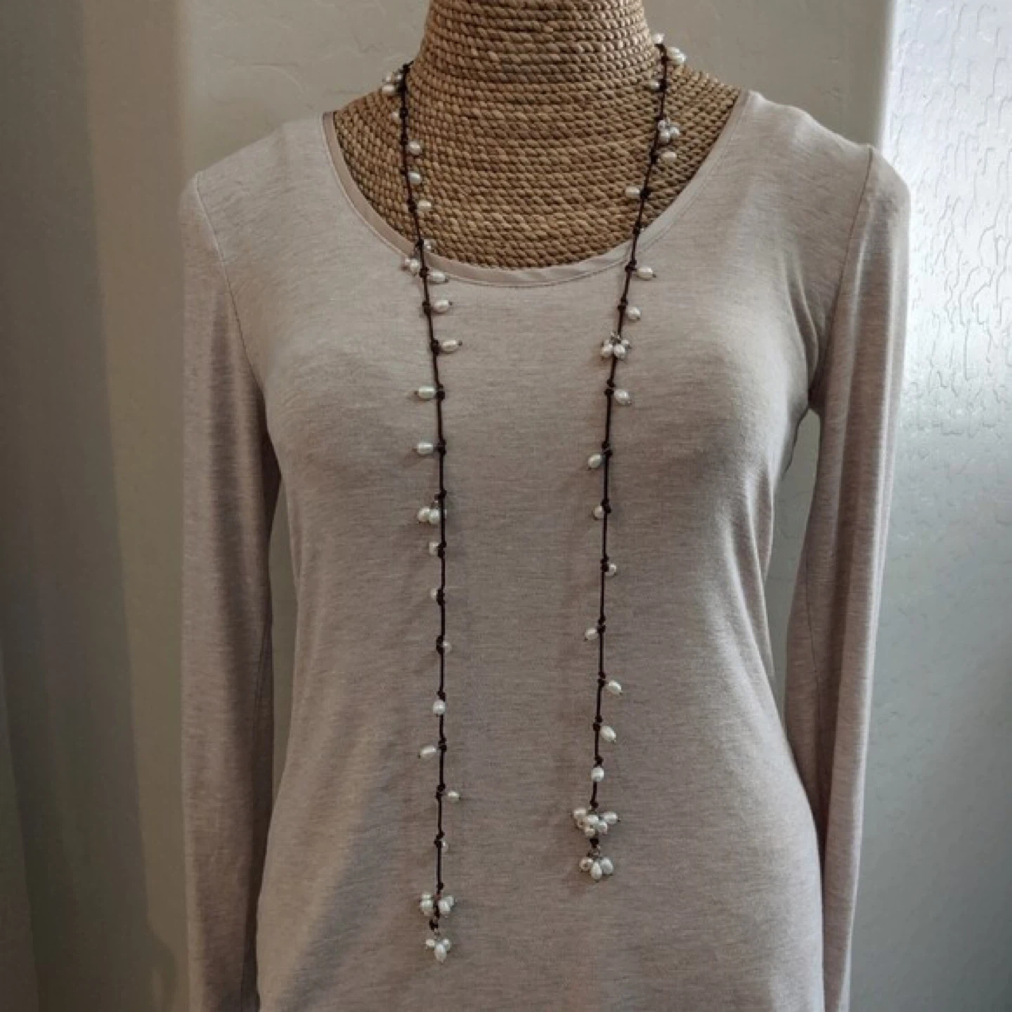 Silpada 925 Sterling Silver Pearl Lariat N2102. - photo 2