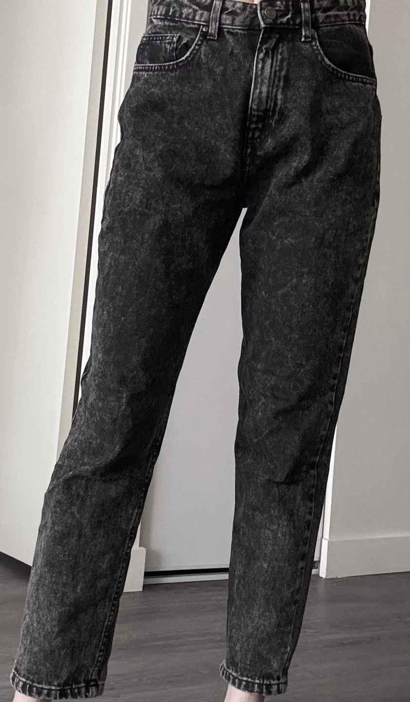 Black Acid Wash Jeans