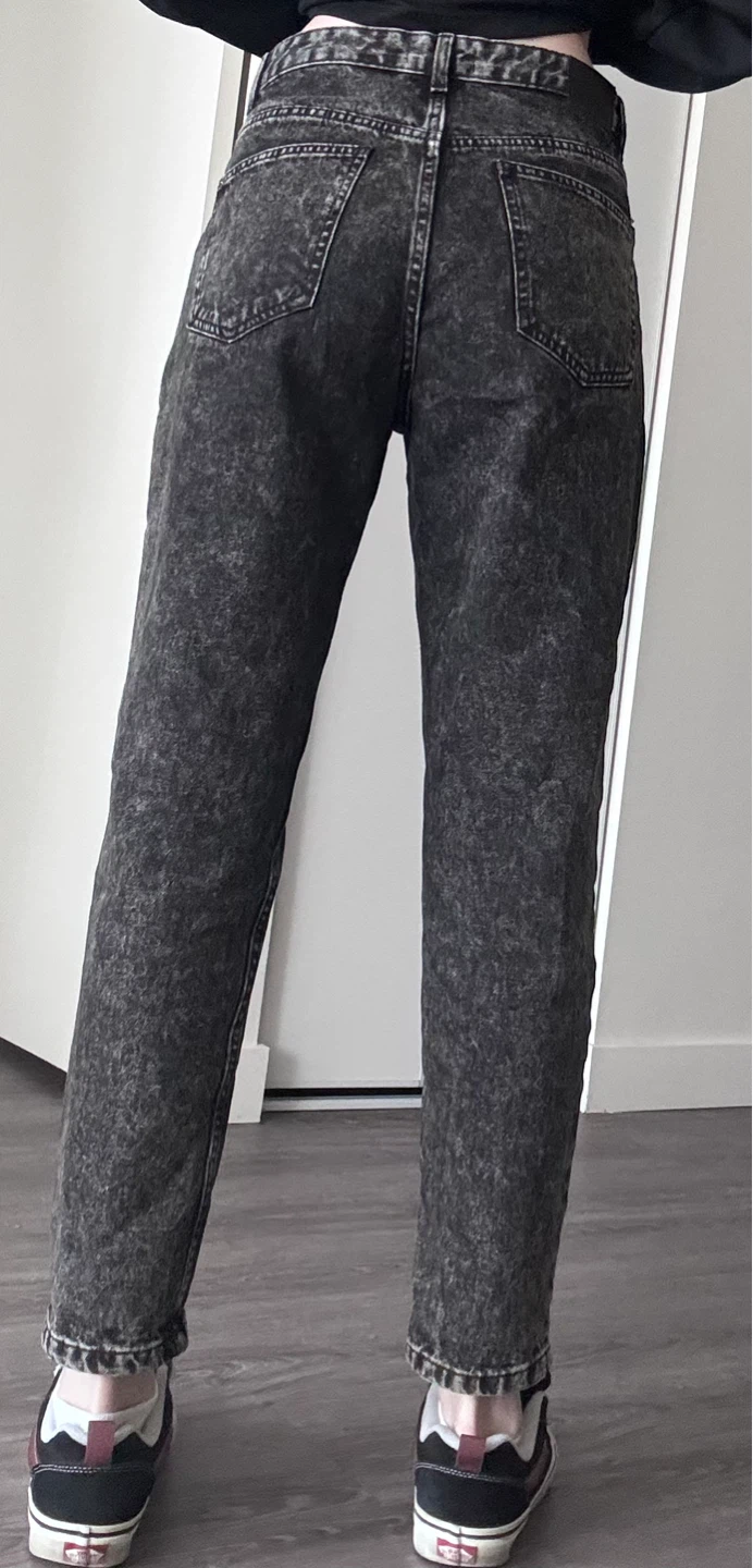 Black Acid Wash Jeans - photo 2