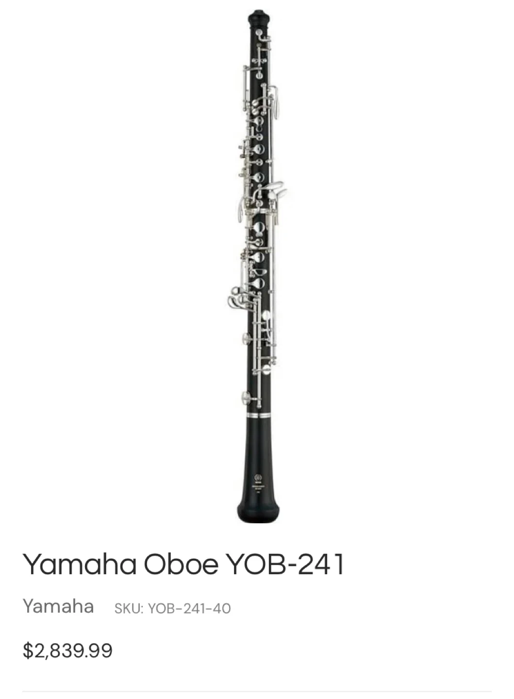 Yamaha Oboe YOB-241
