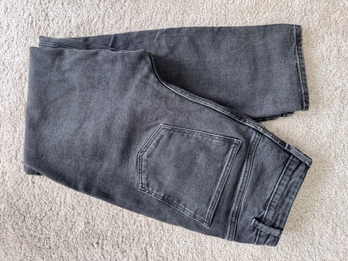 DENIM Charcoal Wash Straight Leg Jeans - photo 4