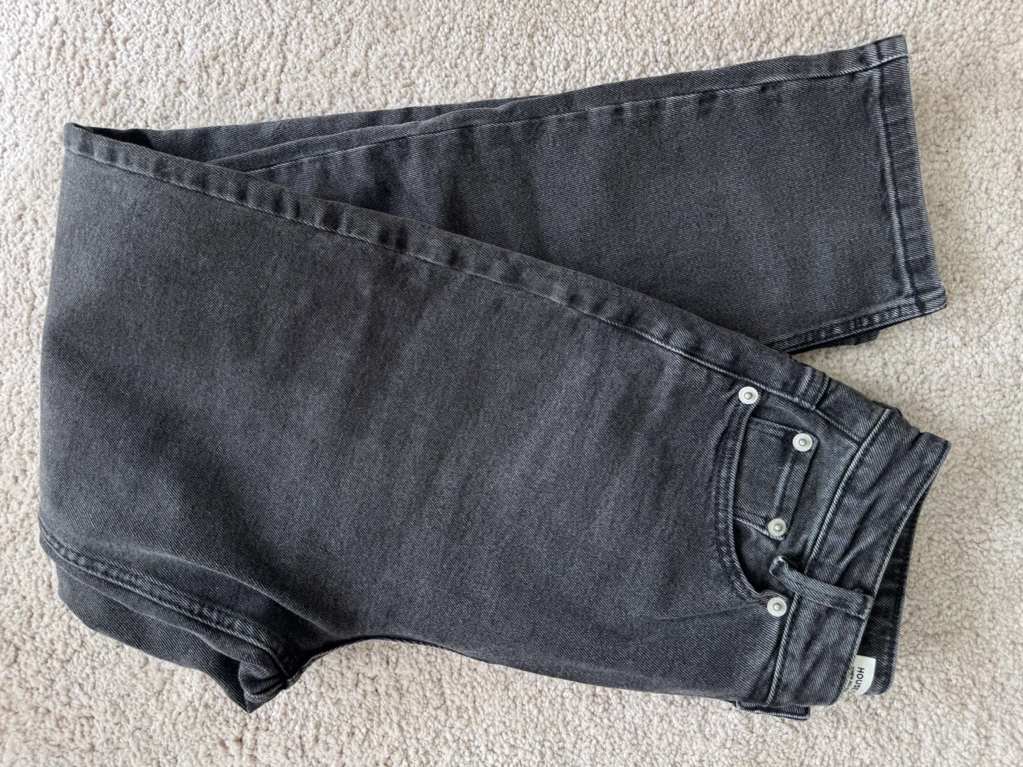 DENIM Charcoal Wash Straight Leg Jeans - photo 3