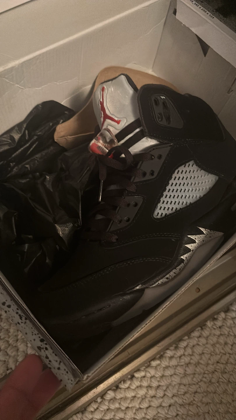 Air Jordan 5 Retro Black Metallic Worn