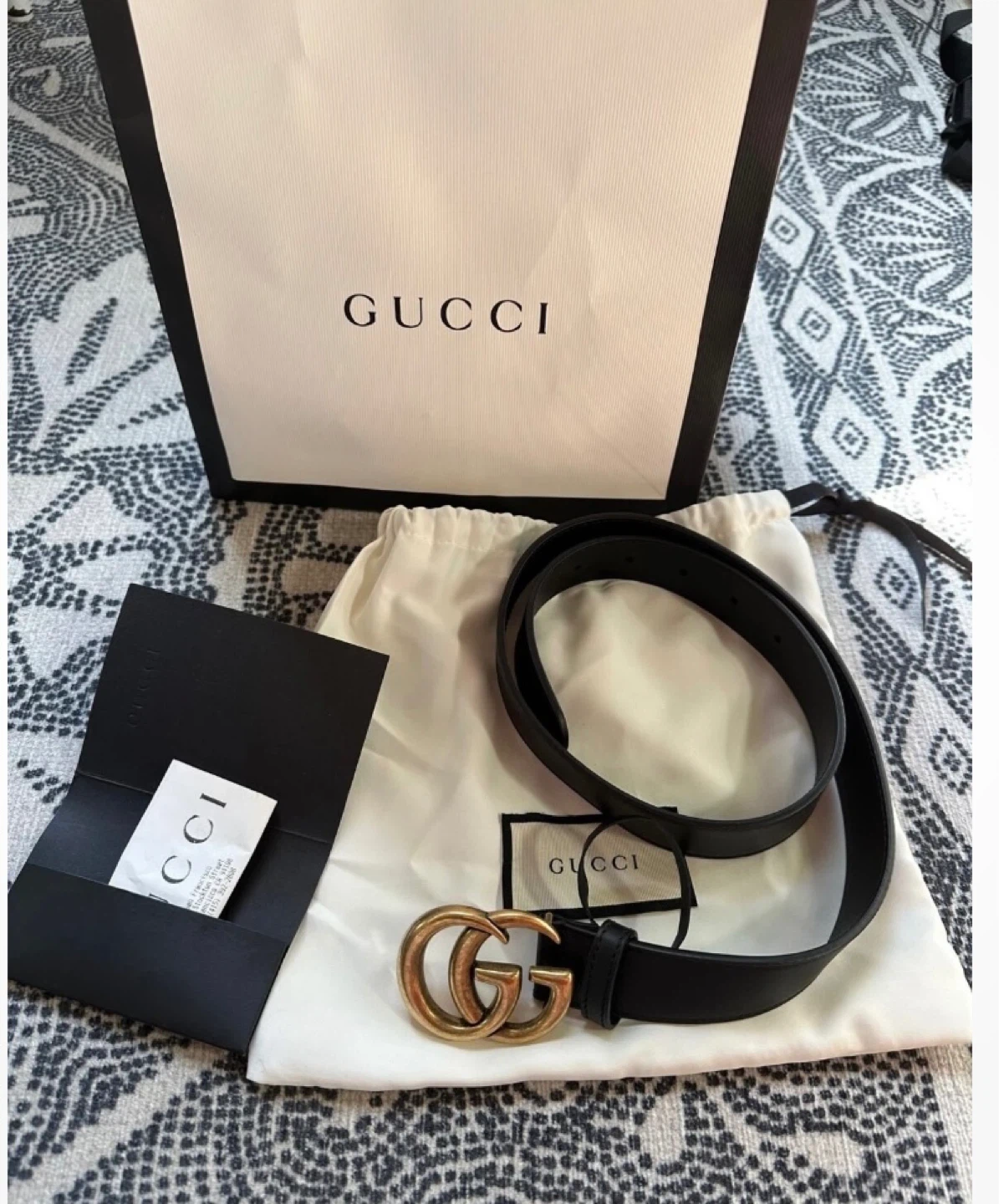 Gucci GG Marmont Leather Belt