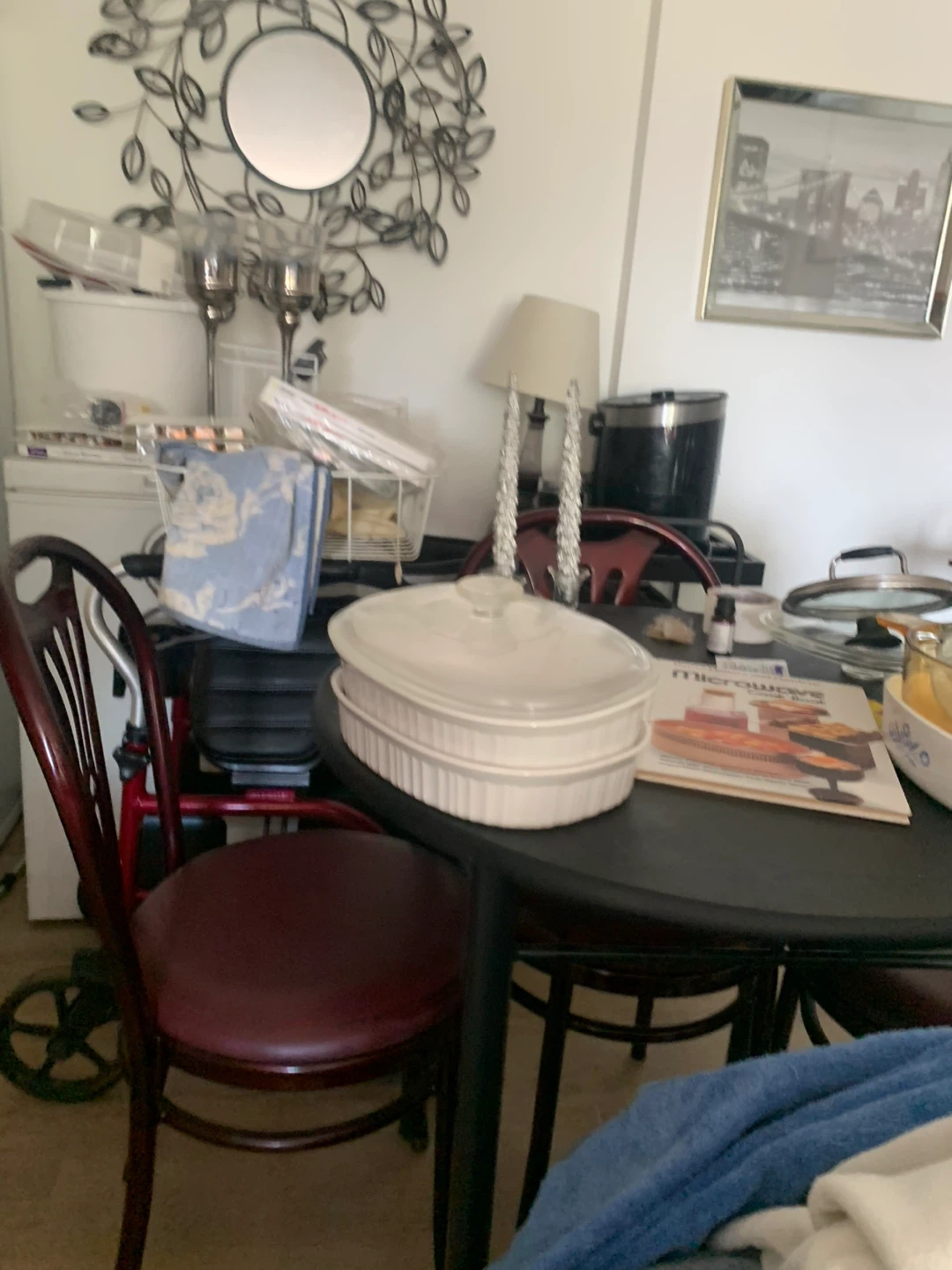 White Oval Ceramic Casserole Dish with Lid - photo 3