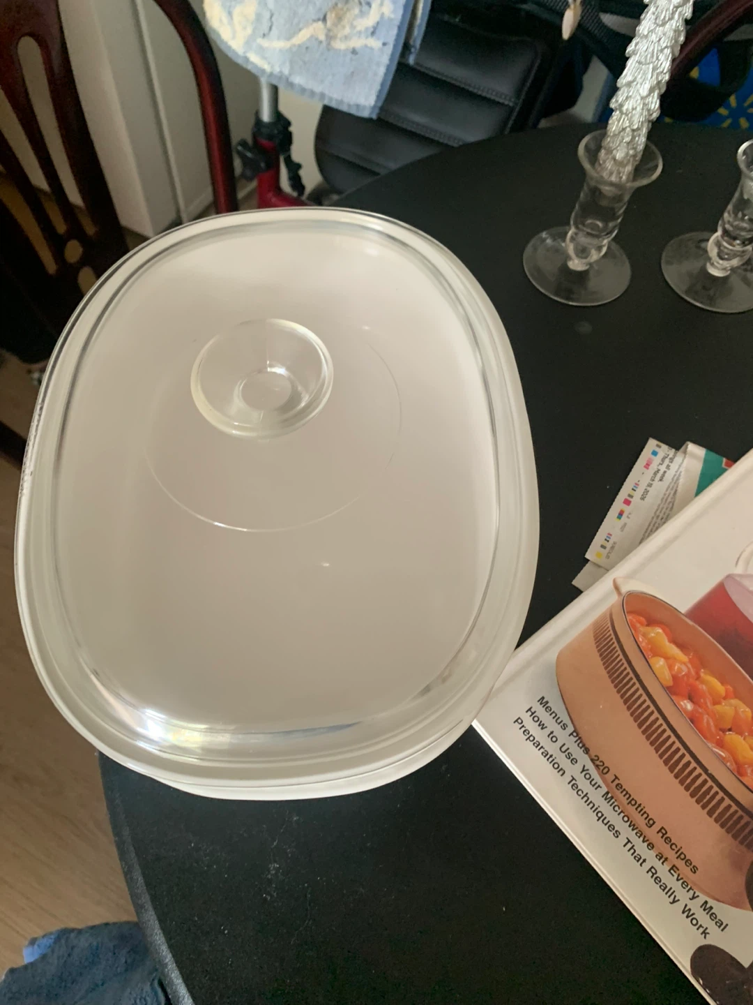 White Oval Ceramic Casserole Dish with Lid - photo 2