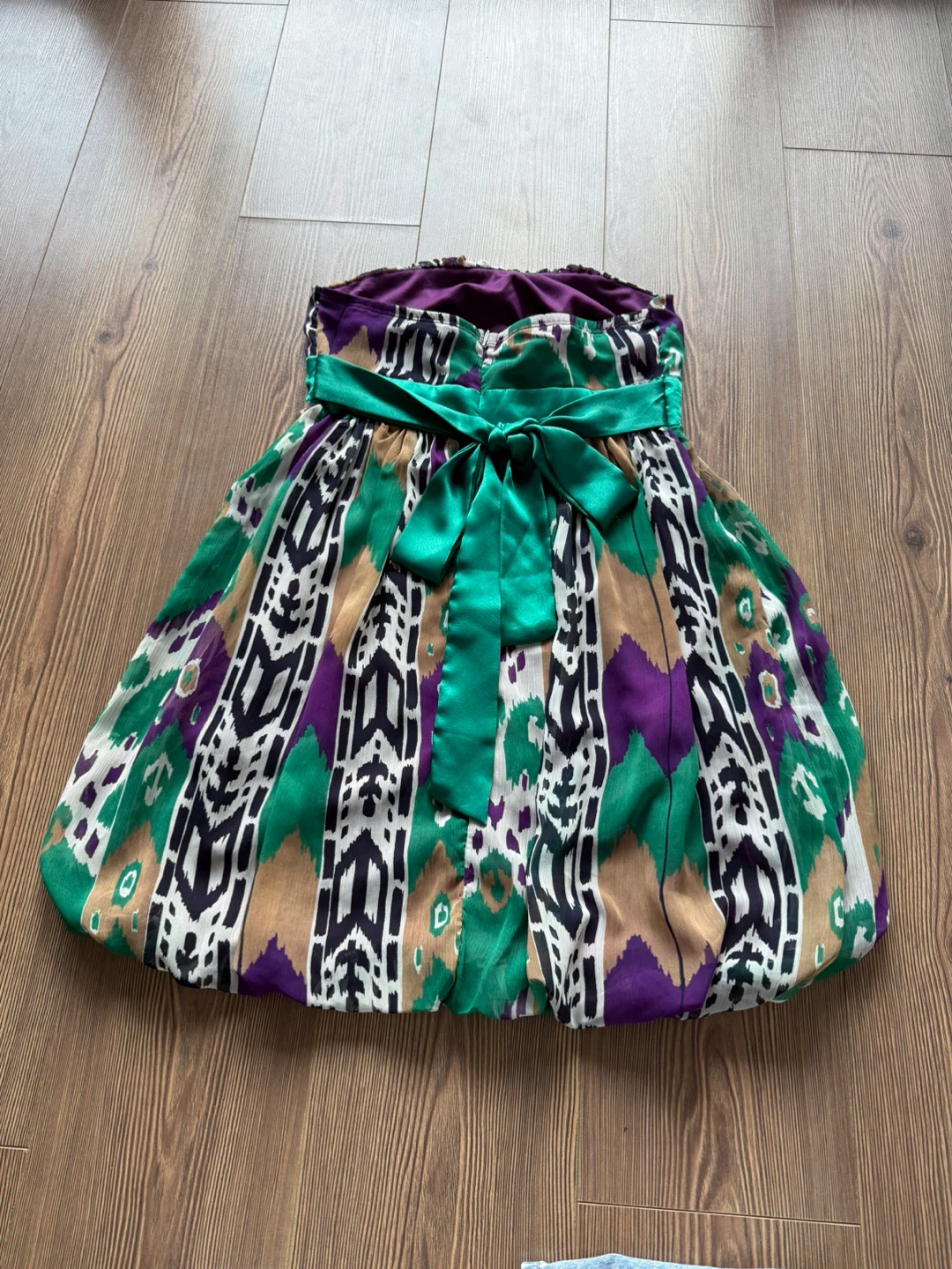 Vintage Strapless Dress | Size S - photo 3