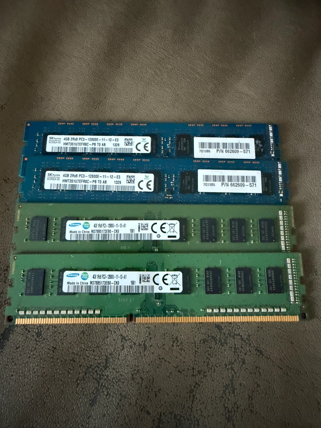 DDR3 RAM 4GB Sticks – Samsung & SK Hynix PC3-12800