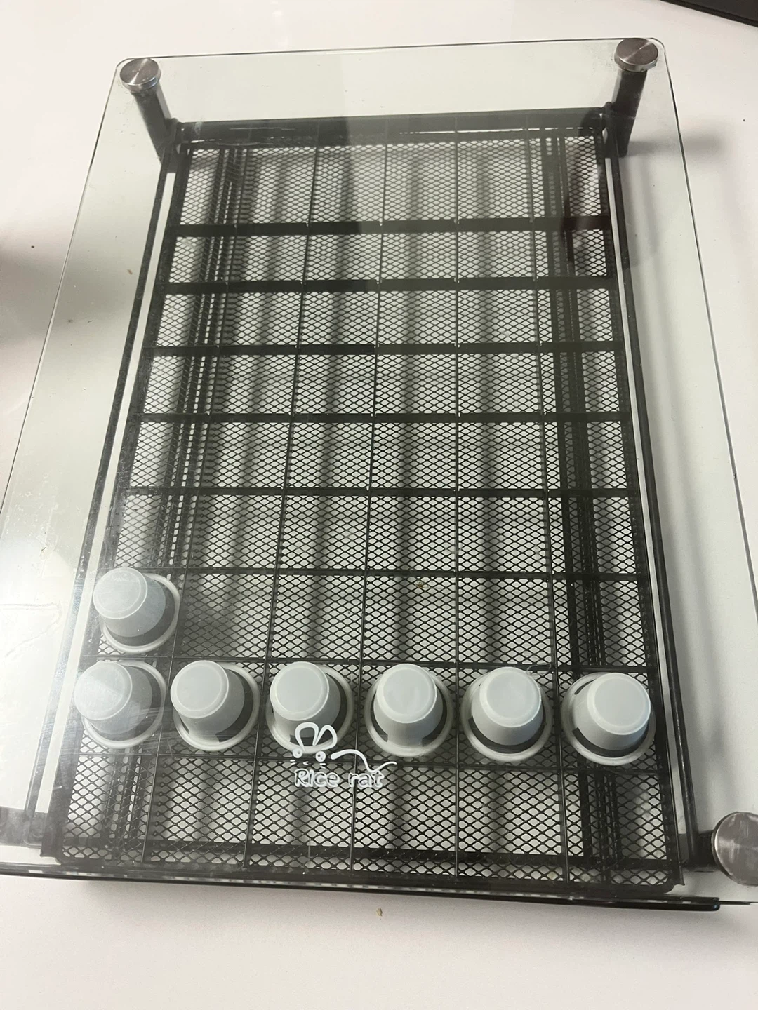 Pods Coffee Pod Holder - Black Metal & Tempered Glass - photo 3