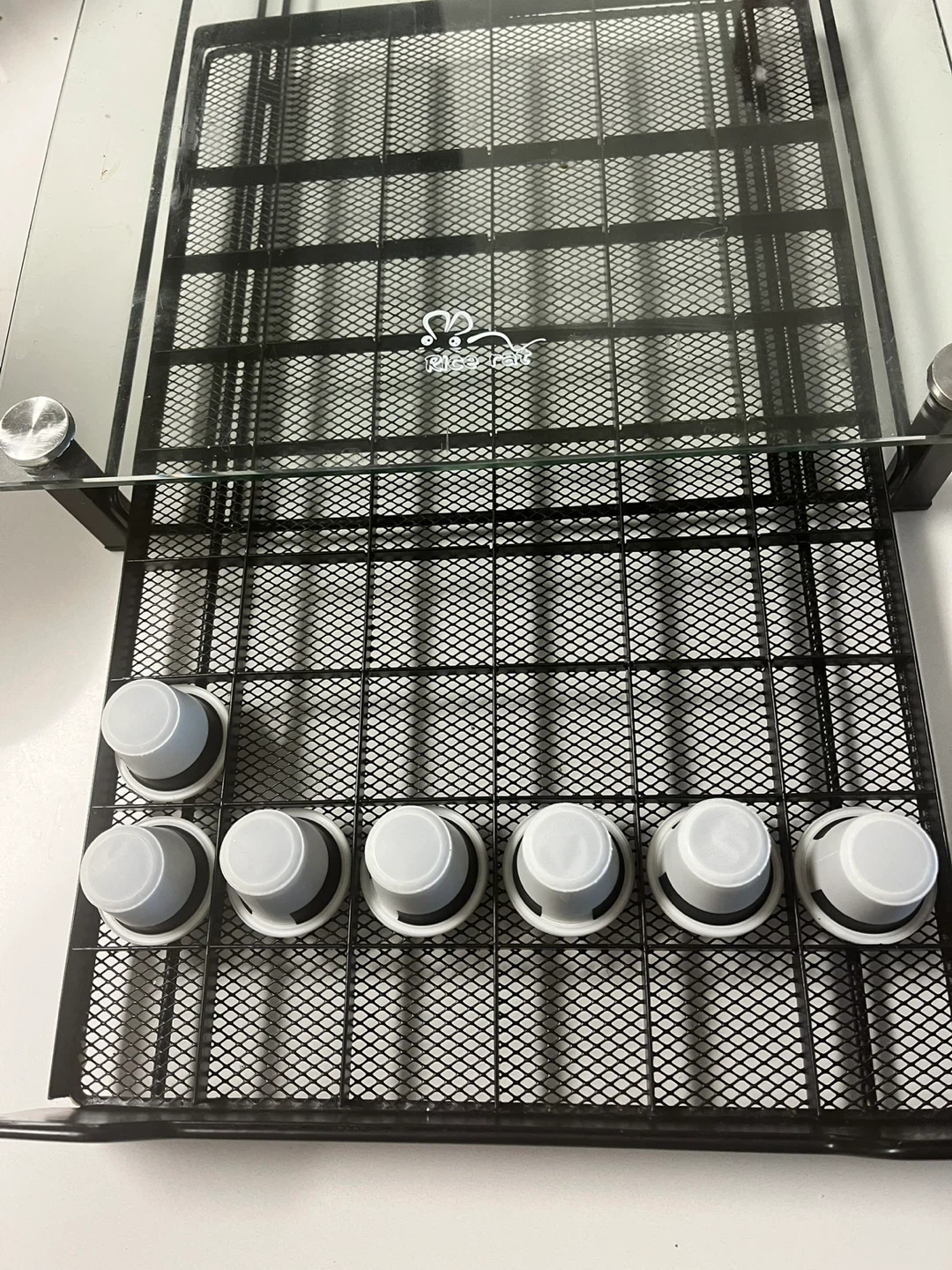 Pods Coffee Pod Holder - Black Metal & Tempered Glass - photo 4