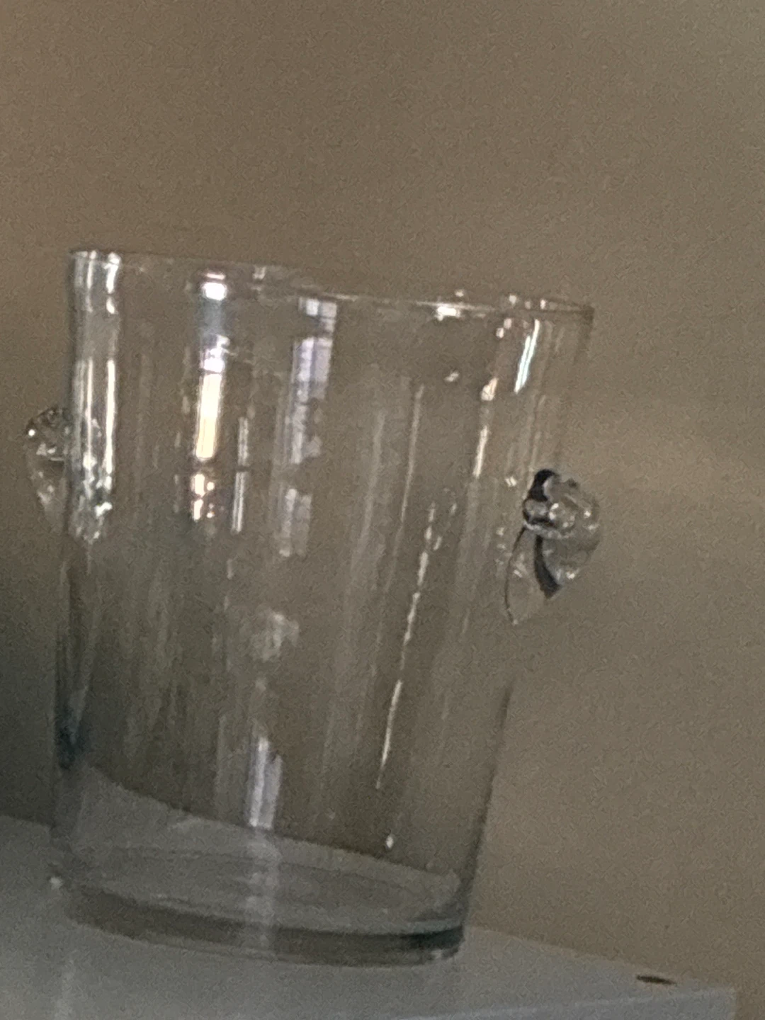 Clear Ice Bucket with Handles