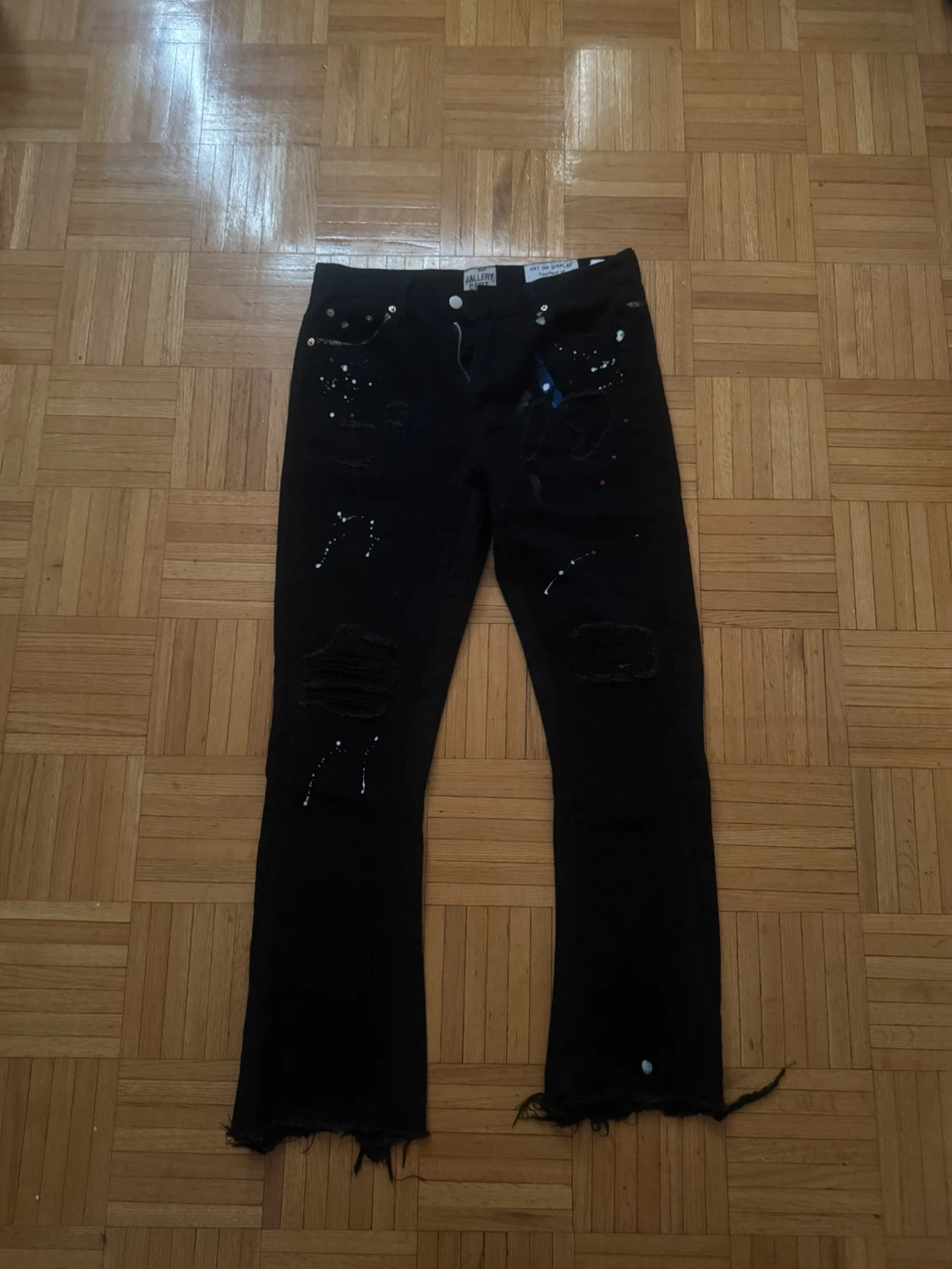 Gallery Dept. Black Painted Flare Jeans - photo 2