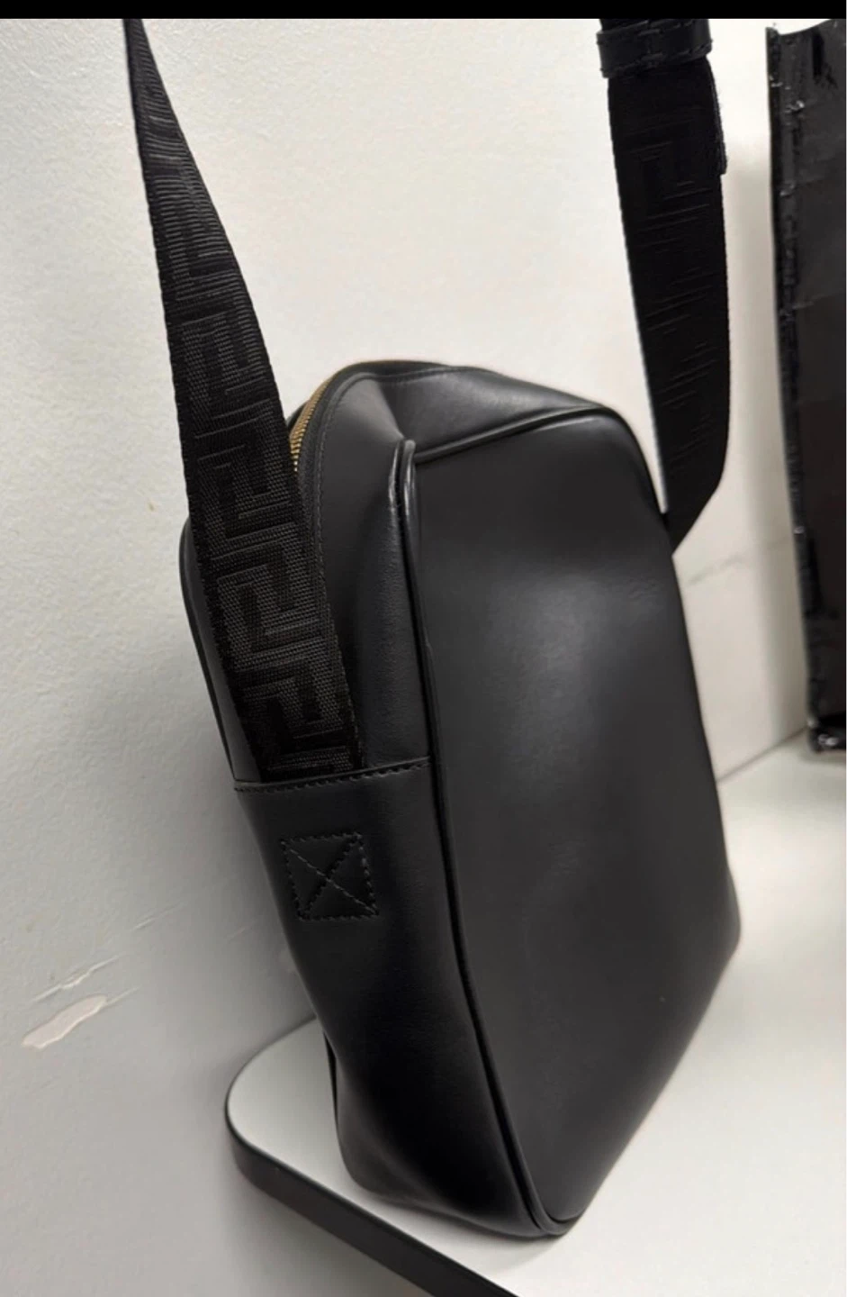 Versace Black Leather Medusa Crossbody Bag - photo 3