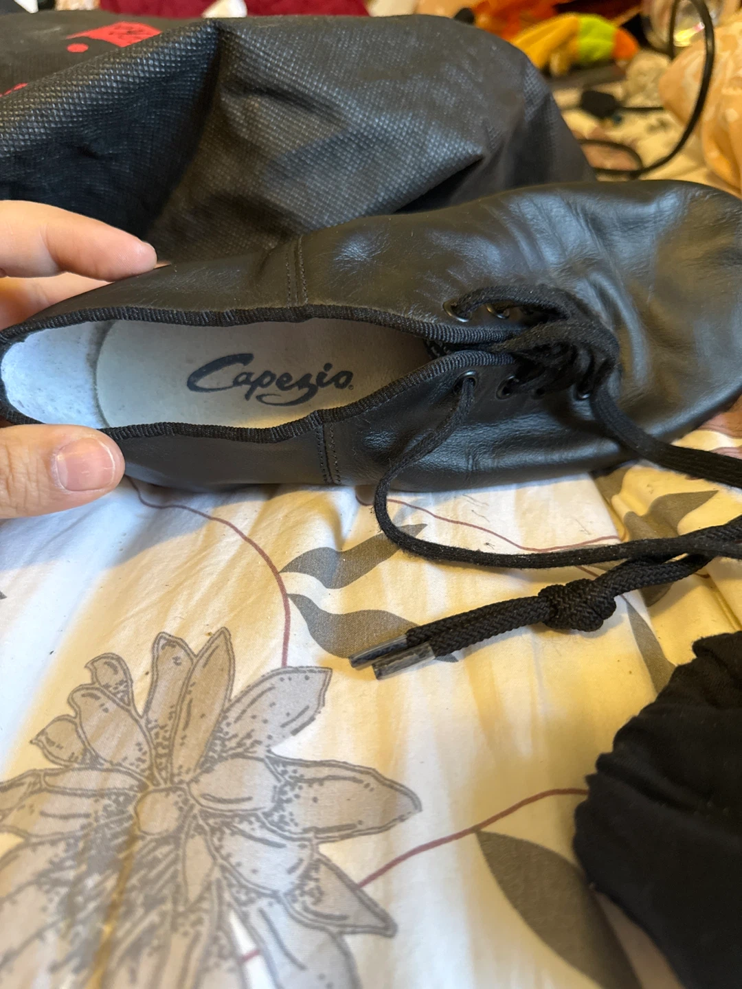 Capizio Black Leather Ballet Shoes