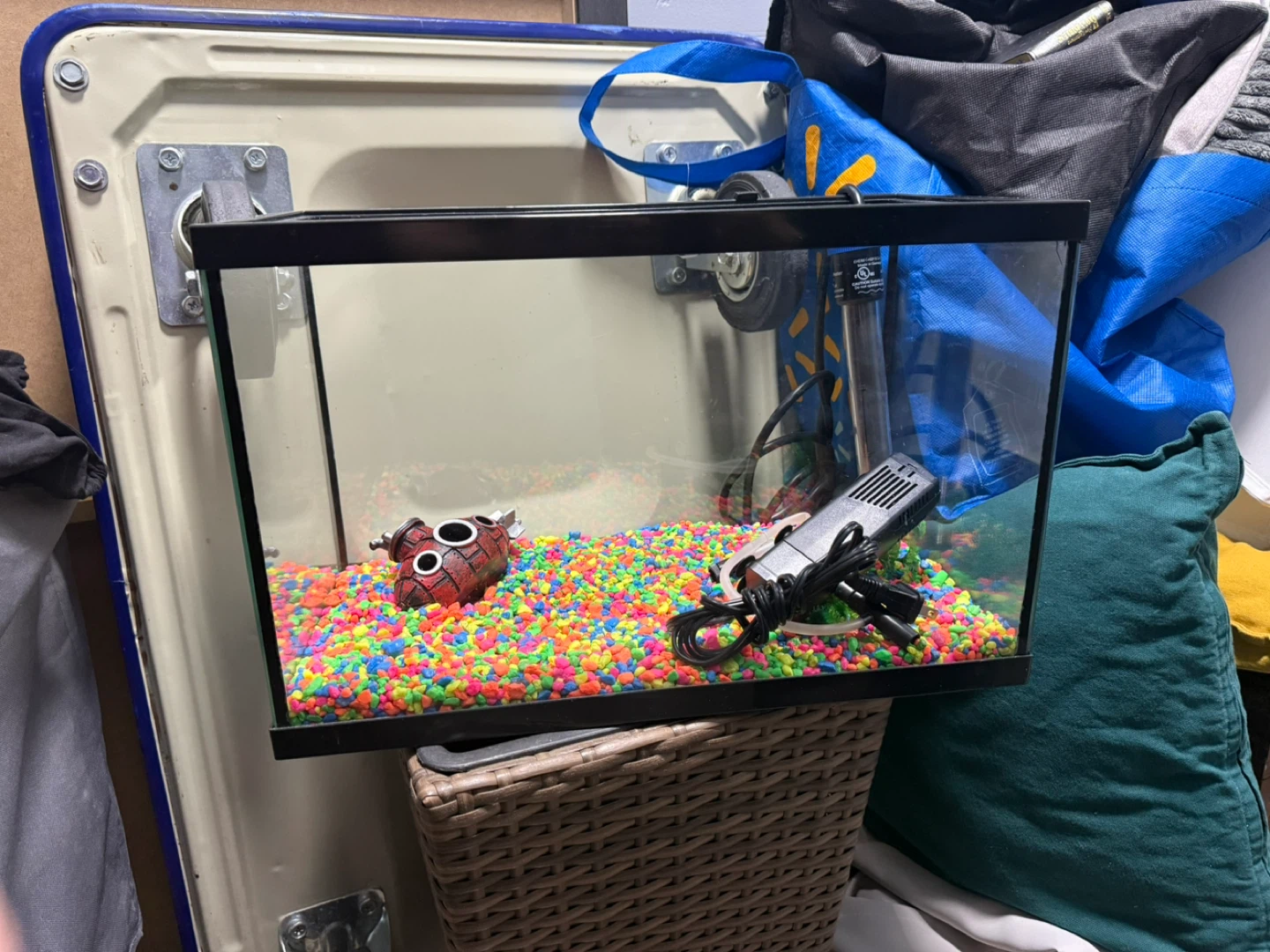 Aquarium Starter Kit with Heater and Gravel
