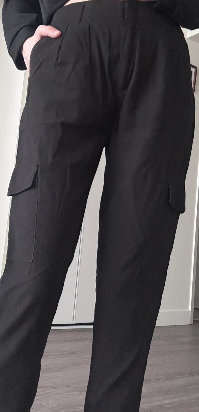 Black Cargo Pants - photo 2