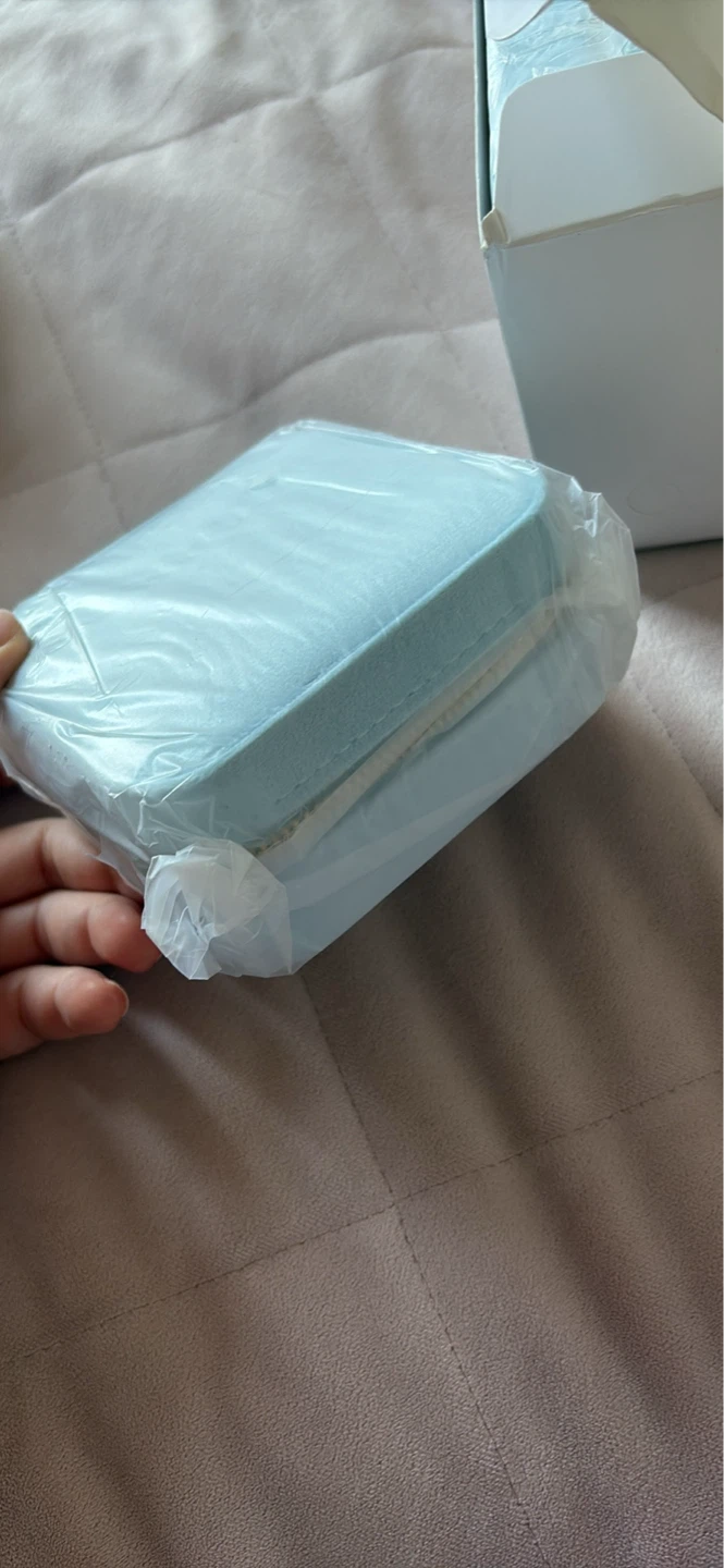 Light Blue Velvet Jewellery Organizer Box - photo 2