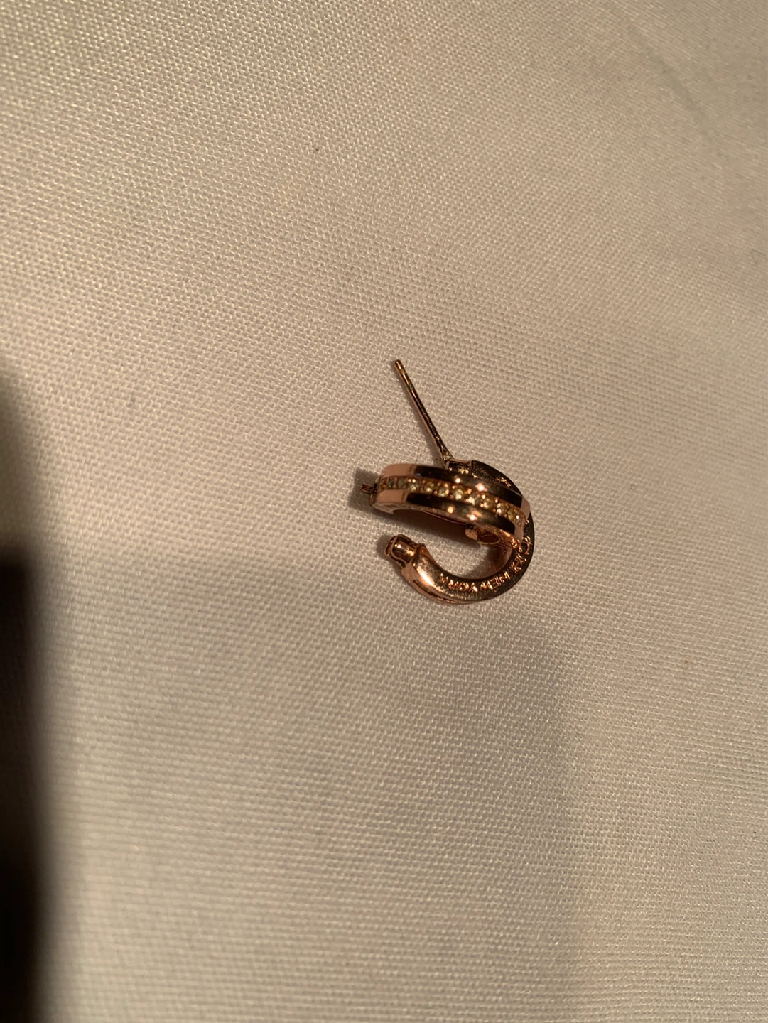 Coach Rose Gold Tone with crystals Hoop Earrings - photo 2