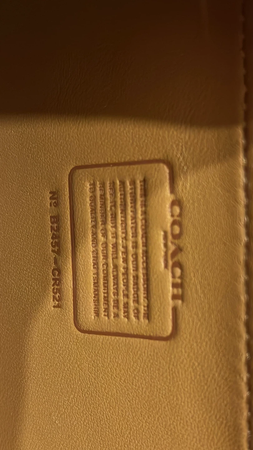 Coach White Genuine Full Grain Leather Shoulder Bag - photo 3