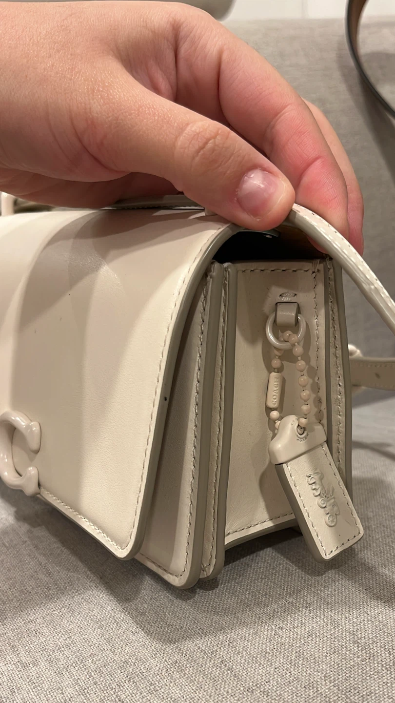 Coach White Genuine Full Grain Leather Shoulder Bag - photo 4