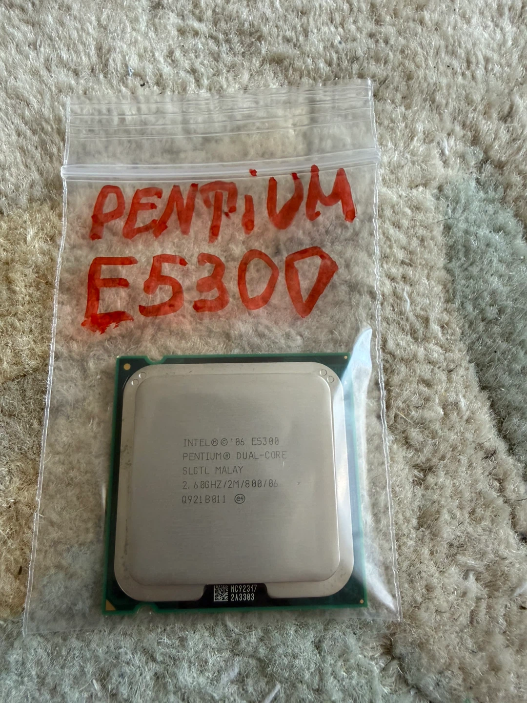 Intel Pentium E5300 CPU 2.60GHz LGA775 Desktop Processor