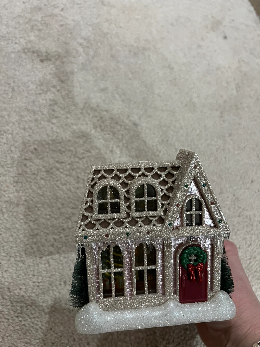 Glittery Christmas House Plug-in Wax Warmer/Diffuser