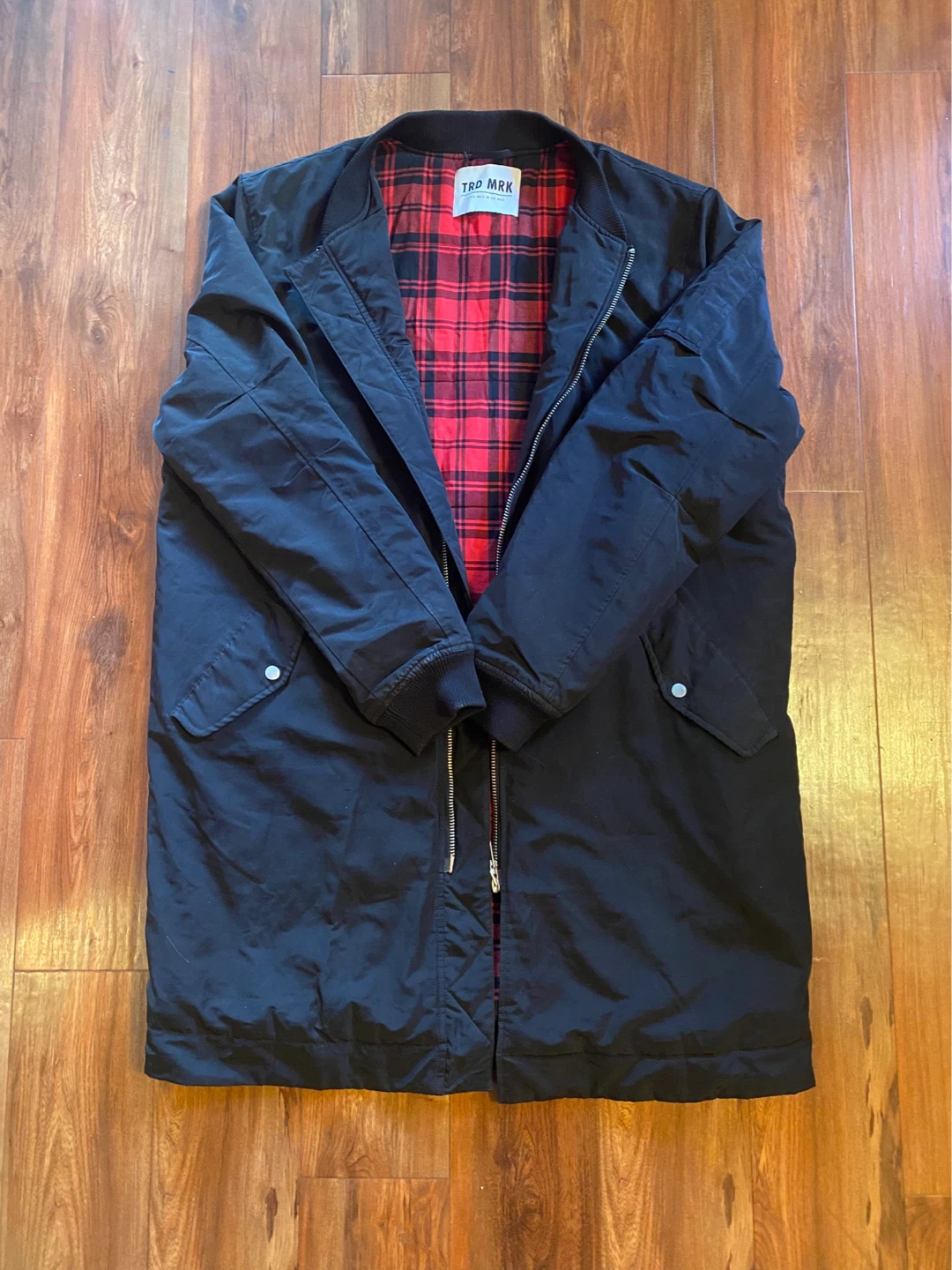 BLACK LONG JACKET (UNISEX - SIZE XXL)