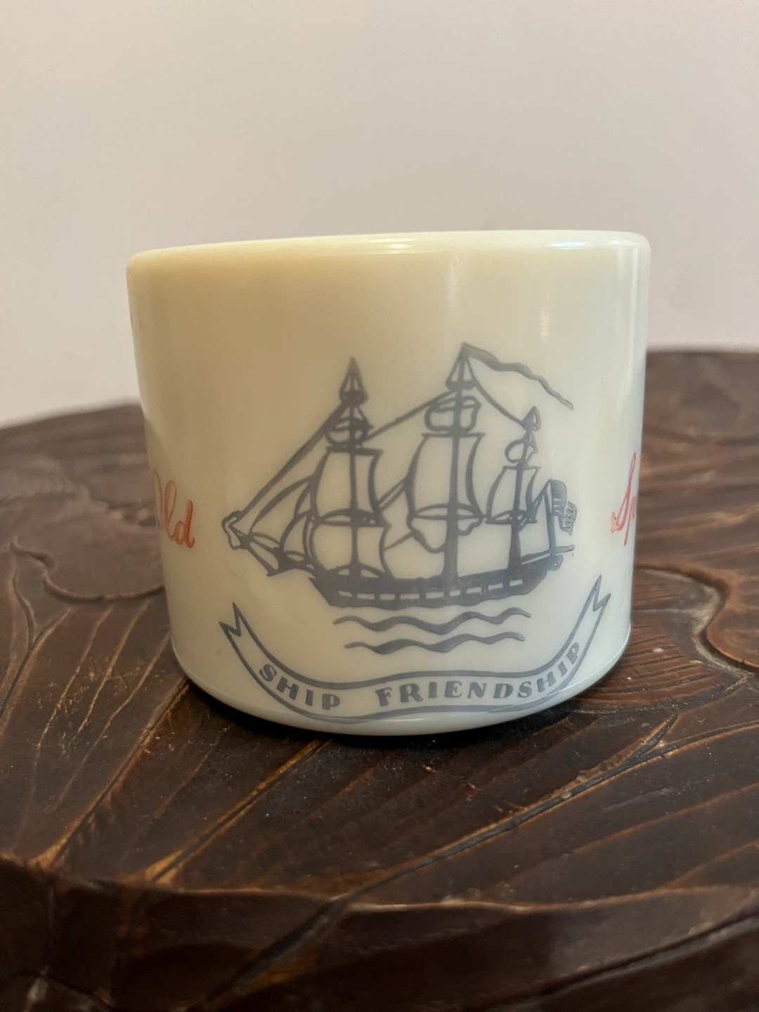 Vintage "Ship Friendship" Commemorative Cup