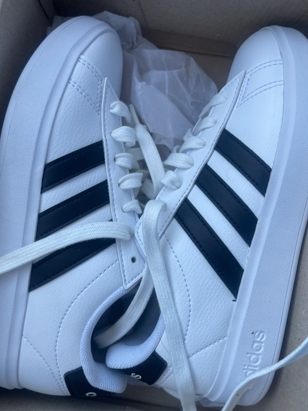 Adidas Grand Court 2.0 Shoes GW9198 White/Black Size 3 - photo 2