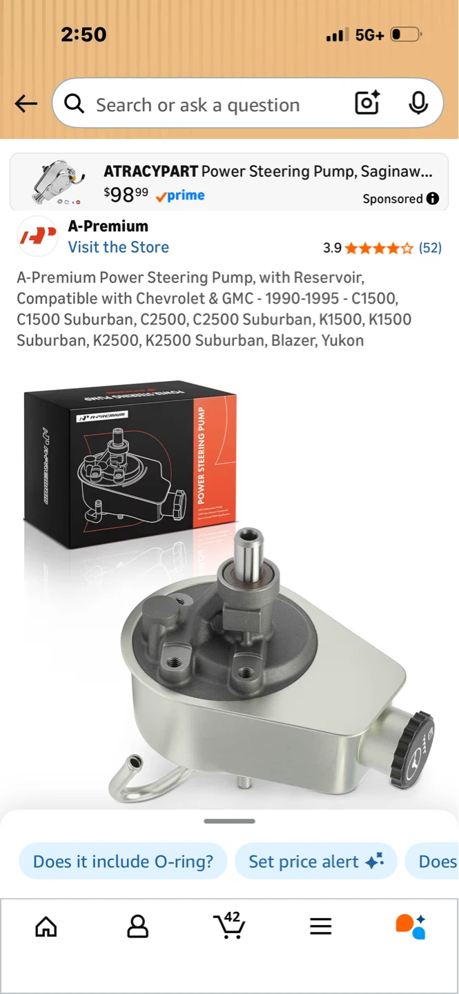 A-Premium Power Steering Pump with Reservoir - photo 5